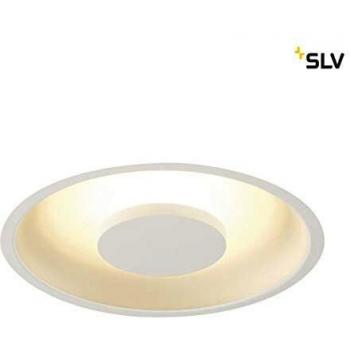 Luz empotrable LED redonda SLV OCCULDAS, blanca, 22W, 3000K, dimmable, Ø 140 mm