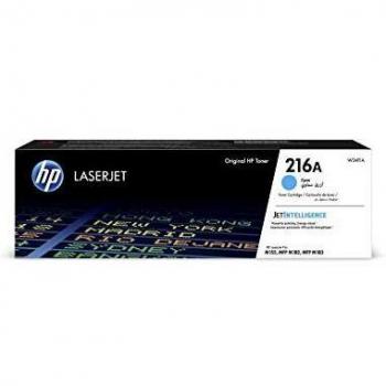HP 216A W2411A, Cian, Cartucho Tóner Original, de 850 páginas, para impresoras HP Color LaserJet Pro MFP M182n y MFP M183fw