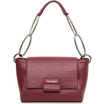 Anna Virgili Bolso mujer cadena cabiria mini coco hand bag burdeos Talla única