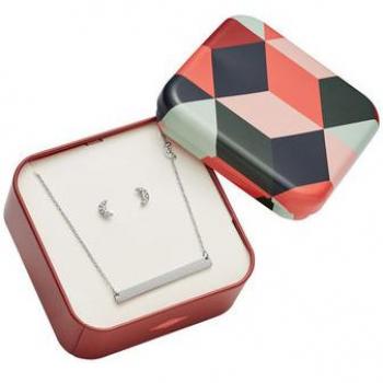 Conjunto Collar Fossil JF02812040 Acero inoxidable