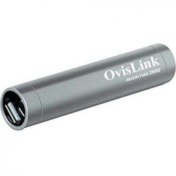 OvisLink Argon 2600 - Batería externa de carga rápida para dispositivos móviles, plateado