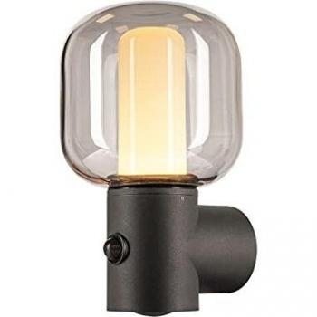 Aplique de Exterior LED Ovalisk con Sensor CCT, 9.6W, 600lm, IP65, Antracita