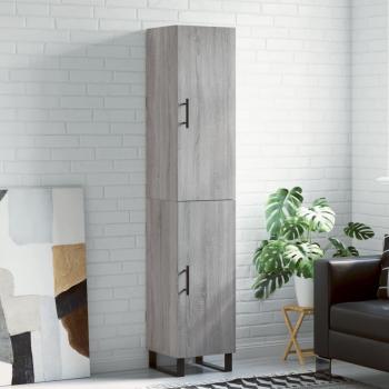 Armario alto Sonoma gris 34,5x34x180 cm madera contrachapada