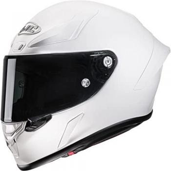 Casco de Moto HJC RPHA1 en Color Blanco Sólido