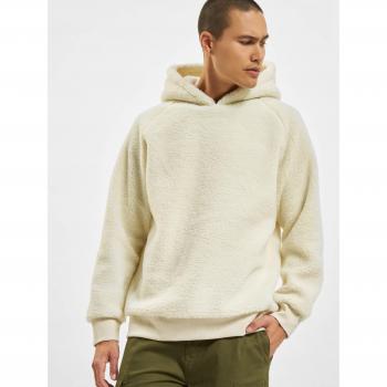 Urban Classics Sherpa Hoodie - Men's Off-White Hooded Sweatshirt, XL