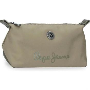 Neceser Pepe Jeans Corin verde con cierre de cremallera y diseño elegante