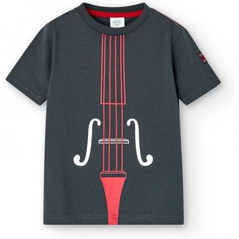 Camiseta de niño con dibujo frontal de manga corta - BCI