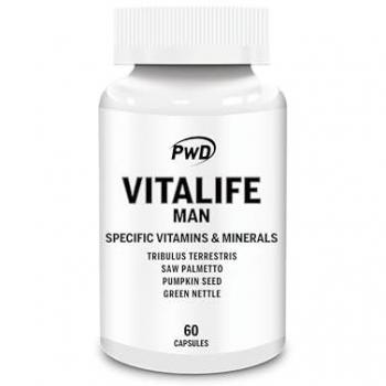 Vitalife Man 60 Cápsulas - Suplemento nutricional masculino, fórmula avanzada con vitaminas y minerales, contribuye a la salud general, mejora el rendimiento físico y mental, contiene antioxidantes, envase de 60 cápsulas