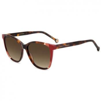 Carolina Herrera Eyewear Gafas de sol para mujer CH 0061/S O63 T57 145 Havana Red