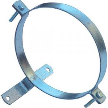 Wolfpack 22010032 Abrazadera Para Tubo Estufa Galvanizado Con Soporte 120 mm.
