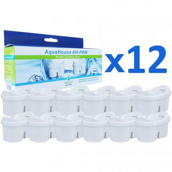 AquaHouse AH-PBM filtros de cartucho compatibles con Brita Maxtra - 12 unidades