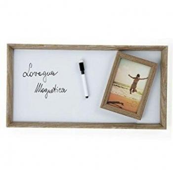 MONTEMAGGI Tablero magnetico Rectangular con Marco de Foto 24X3X 46,50 cm