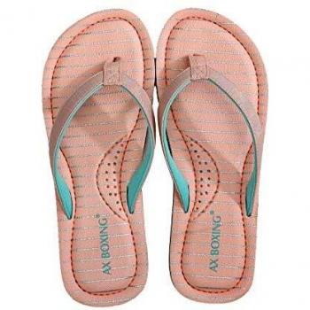 AXBOXING Chanclas Mujer Flip Flop Sommer Rayas de Moda Sandalias Verano Suave Playa Vacaciones Antideslizantes Tamaño 36-41