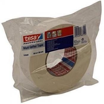 tesa 53949 Cinta de tejido Gaffer Mate 50m x 50mm Blanca