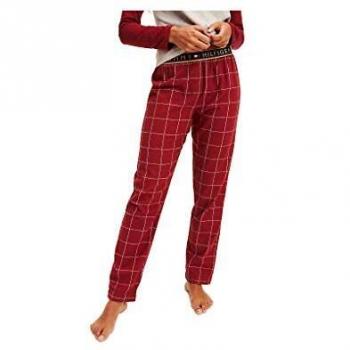 Tommy Hilfiger Flannel Pant Check Tanga, Rojo