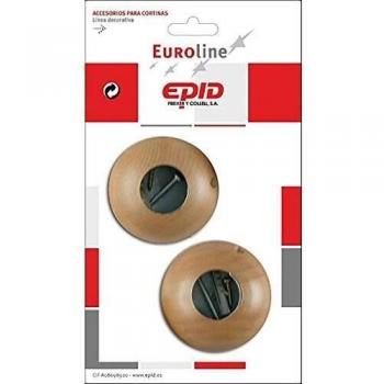 Epid SOPORTE BARRA CORTINA LATERAL EPID 29MM NATURAL 02294401 MADERA