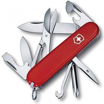 Victorinox Super Tinker Navaja con 14 funciones, incluyendo tijeras y destornillador Phillips, de color rojo B1