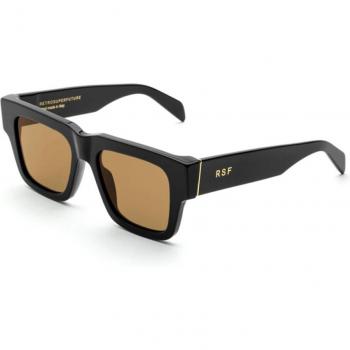Retrosuperfuture B5y Mega Col. Refined Unisex Square Black Sunglasses, Size: 53 MM, Everyday Must-Have