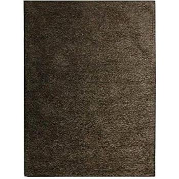 Alfombra Vintage Texturizada de Viscosa 160 x 230 cm Color Taupe Oscuro