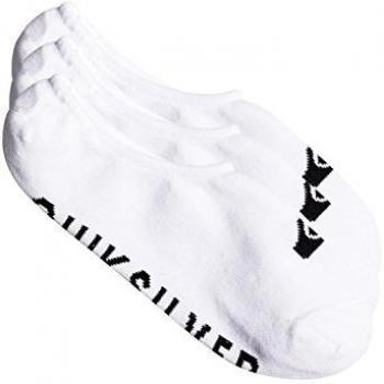 Quiksilver Calcetines no-Show - Hombre - One Size - Blanco.