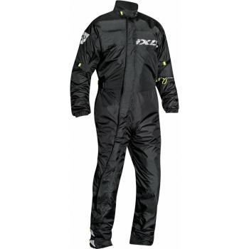 Ixon Traje Impermeable Yosemite Negro-Amarillo Brillante - Traje de lluvia, color negro con detalles amarillos brillantes, disponible en talla 5XL