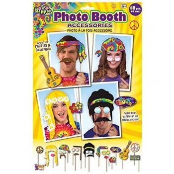 Forum Novelties X75903 Hippie - Portafotos decorativo, multicolor, talla única