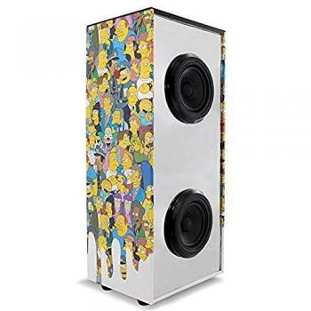 Metronic 477482 - Mini Torre de Sonido Bluetooth portátil Luminosa Vortex, 12w, Entrada Micro SD, Toma aux Simpsons.