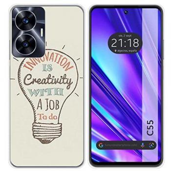 Funda de Silicona para Realme C55 con Diseño Creativo y Dibujos