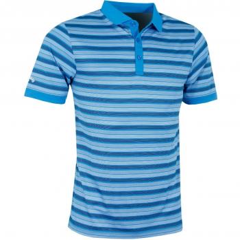 Callaway Fine Line Striped Polo De Golf, Hombre, Azul, M