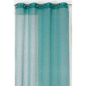 Cortina Voil Turquesa 145x240 cm Anticontaminante de Poliéster