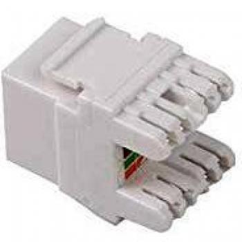 Conector Keystone Lanberg KSU6-1000, RJ45 Hembra Externo, LSA Interno, UTP Cat.6, 180 Grados para Cables 22-26AWG