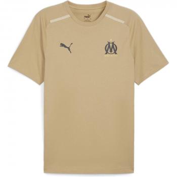 Camiseta Puma OM Casuals Marrón para Hombre con Diseño Casual de Olympique Marseille