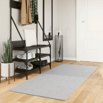 Alfombra corta Hal suave y lavable gris 80x200 cm