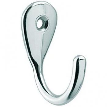 Gancho Pro Pellet Cromado 1 Agujero 44 x 19 mm Zamak