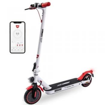 Patinete Eléctrico Sabway Pro 350w Plegable Reforzado Ligero con Suspensión Trasera y App Bluetooth, Certificado DGT, Incluye Bolsa Frontal y Soporte Móvil
