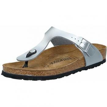 Birkenstock Gizeh Birko-Flor Women's Flip Flop - Silver - UK7 EU40 Regular - Female