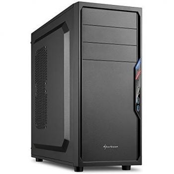 Sharkoon VS4-V - Caja de Ordenador, PC Gaming, Semitorre ATX, Negro