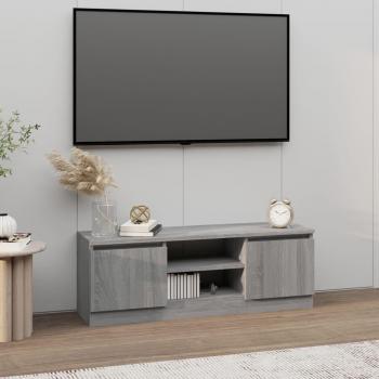 Mueble de TV con puerta gris Sonoma 102x30x36 cm vidaXL