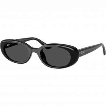 Ray-Ban RB4441D Oval Pillow Sunglasses, Unisex, Color 667787 (Black), Size 53