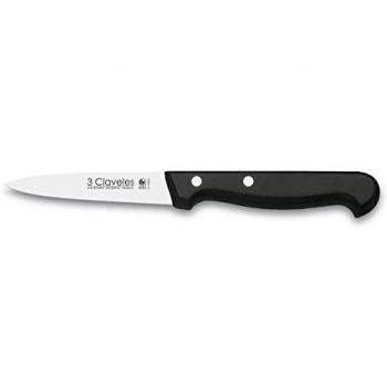 Cuchillo Profesional para Verduras de 9 cm, Acero Inoxidable con Mango de Polioximetileno - 3 Claveles POM