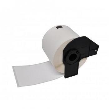 Etiquetas Genéricas Compatibles con Brother DK-22214, Cinta Continua de Papel Térmico, Ancho 12mm x Longitud 30.48 metros, Texto Negro sobre Fondo Blanco