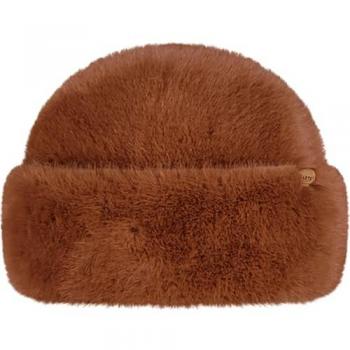 Gorro de mujer Barts Cherrybush con detalle de etiqueta y forro de piel sintética - Talla única