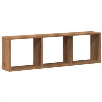 Armario de pared madera ingeniería roble artesanal 100x16x30 cm Marrón