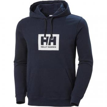 Helly Hansen Men's HH Box Classic Cotton Hoodie Navy L, Hoodies, male, Blue, Size: L
