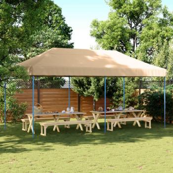 Carpa Plegable Pop-up 3x6 m Exterior Terraza Jardín Porche Color Beige, Verde, Antracita y más - Tienda de fiesta plegable Pop-Up beige 580x292x315 cm Vidaxl
