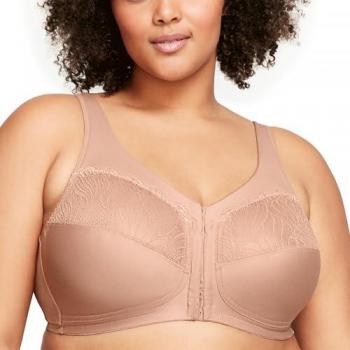 GLAMORISE MagicLift Front Closure Wireless Bra for Natural Shape - Cappuccino 1 ct Women's Underwear