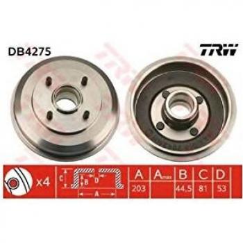 Tambor de freno TRW DB4275, 1 pieza