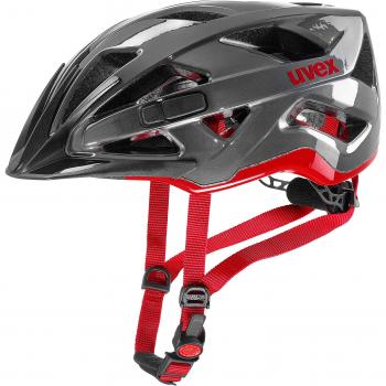 Uvex Active Ant/Rj Casco Ciclismo, Unisex Adulto, Antracita/Rojo,