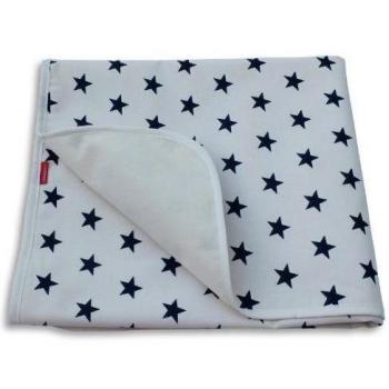 Ideenreich 2136 - Cubierta de bebé, ¿por qué las estrellas, 70 x 90 cm, color: Azul