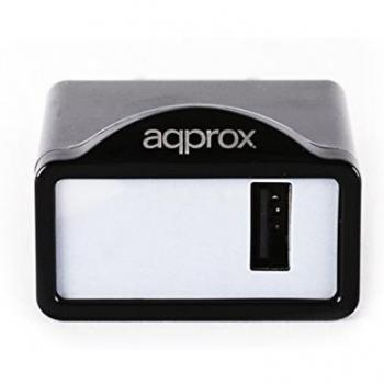 Approx APPUSBWALL1B - Cargador USB de pared, color negro